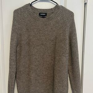 Express Taupe Knit Pullover
